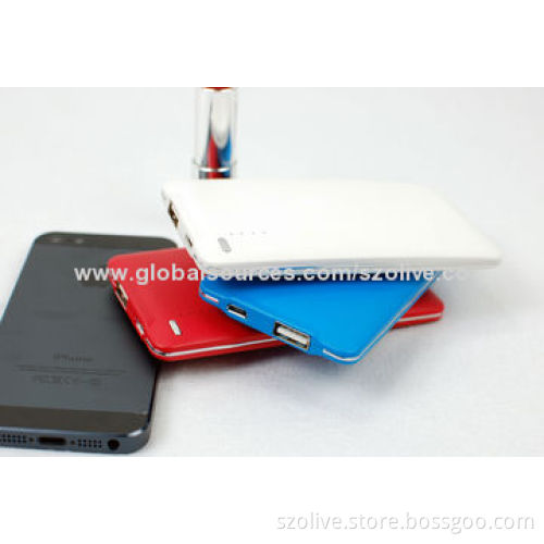 Portable power banks, 2014 fashionable type with 4,000mAh real capacity